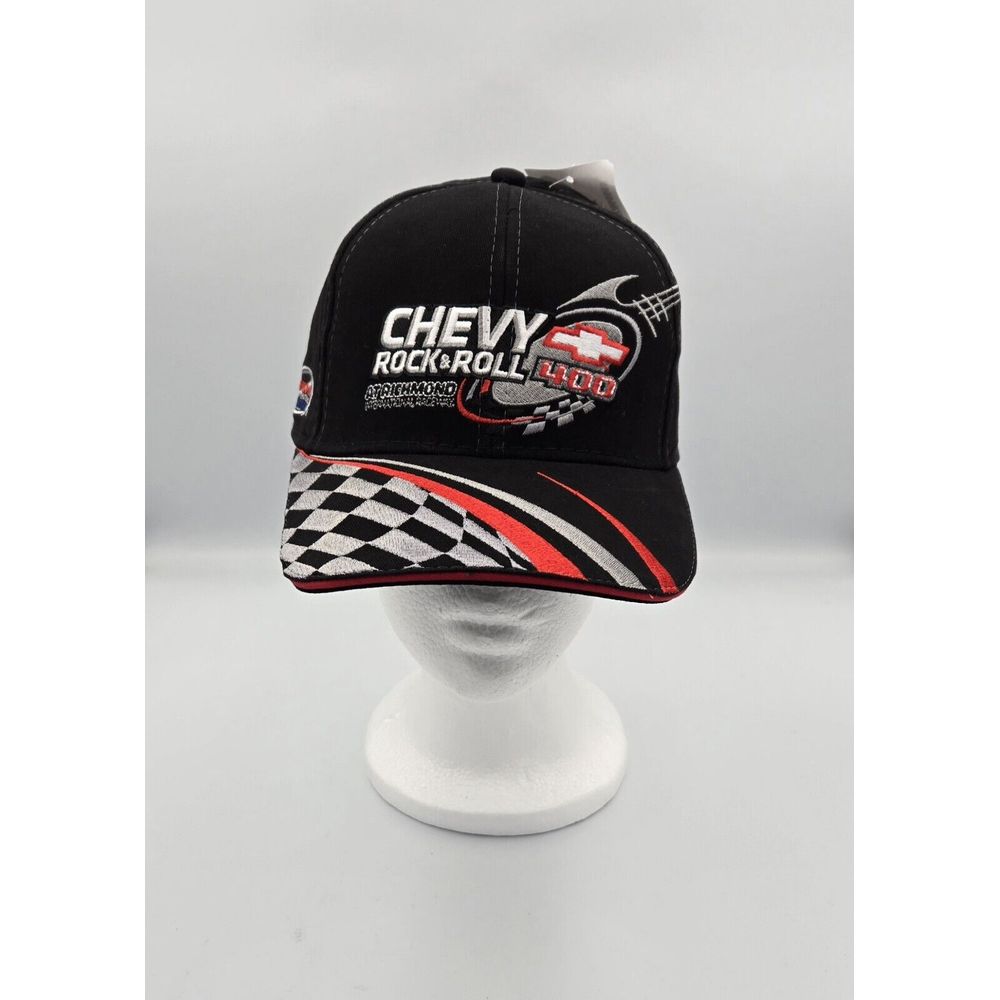 Chevy Rock  Roll 400 Adjustable Strapback Hat Cap Black Nascar Richmond 2008